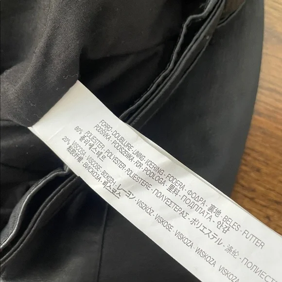 ZARA Woman Black Soft Sheep Skin Leather Moto Jacket - Picture 7 of 7